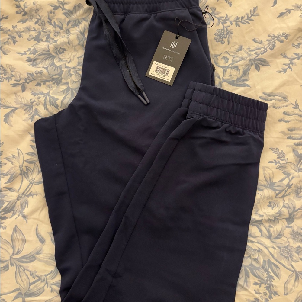 JAANUU Navy Blue Scrub Joggers XS